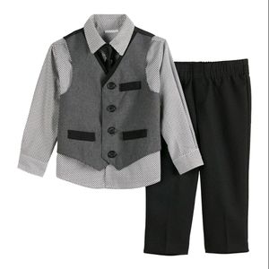 4 piece toddler vest set